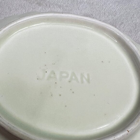 Vintage Seashell Trinket Tray Soap Dish Japan Cream Beige - Picture 5 of 5